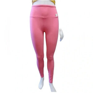 Lucy & Yak Pink High Rise Organic Cotton Leggings Size Small